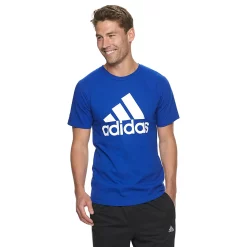Men's adidas Classic Badge of Sport Tee -Deals Adidas Store 2592871 Collegiate Royal White