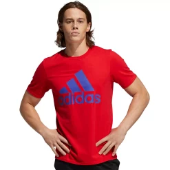 Men's adidas Classic Badge of Sport Tee -Deals Adidas Store 2592871 Scarlet Night Flash