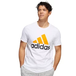 Men's adidas Classic Badge of Sport Tee -Deals Adidas Store 2592871 White Orange