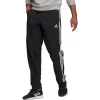 Men's adidas 3 Stripes Woven Cinch Pants 2 Men's adidas 3 Stripes Woven Cinch Pants -Deals Adidas Store 4500193 Black White