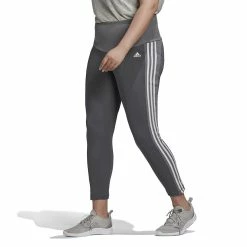 Plus Size adidas 3 Stripe Ankle Leggings