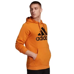 Men's adidas Essential Badge of Sport Pullover Fleece Hoodie -Deals Adidas Store 4882591 ALT4