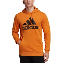 Men's adidas Essential Badge of Sport Pullover Fleece Hoodie -Deals Adidas Store 4882591 ALT5