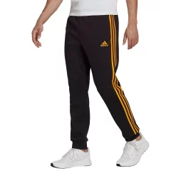 Men's adidas Essentials Fleece Jogger -Deals Adidas Store 4882606 Black Semi Solar Gold