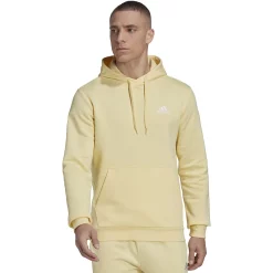 Men's adidas Feel Cozy Pullover Fleece Hoodie -Deals Adidas Store 4882714 Almost Yellow