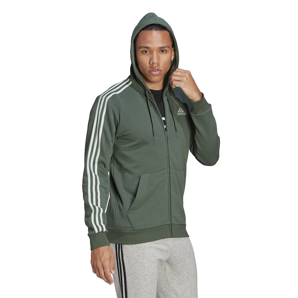 Men's adidas Essential Full-Zip Fleece Hoodie 12 Men's adidas Essential Full-Zip Fleece Hoodie - Image 10