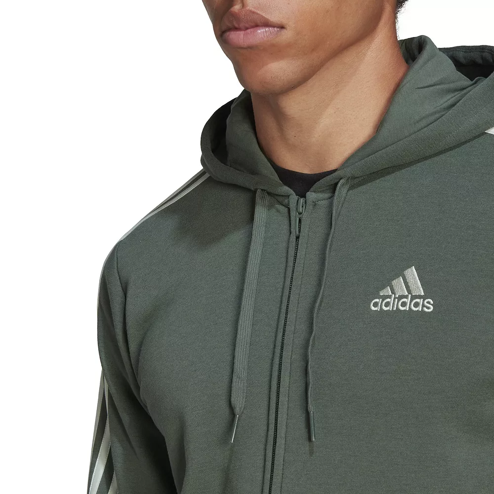 Men's adidas Essential Full-Zip Fleece Hoodie 14 Men's adidas Essential Full-Zip Fleece Hoodie - Image 12