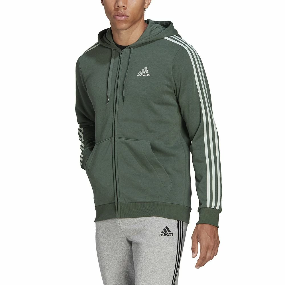 Men's adidas Essential Full-Zip Fleece Hoodie 15 Men's adidas Essential Full-Zip Fleece Hoodie - Image 13