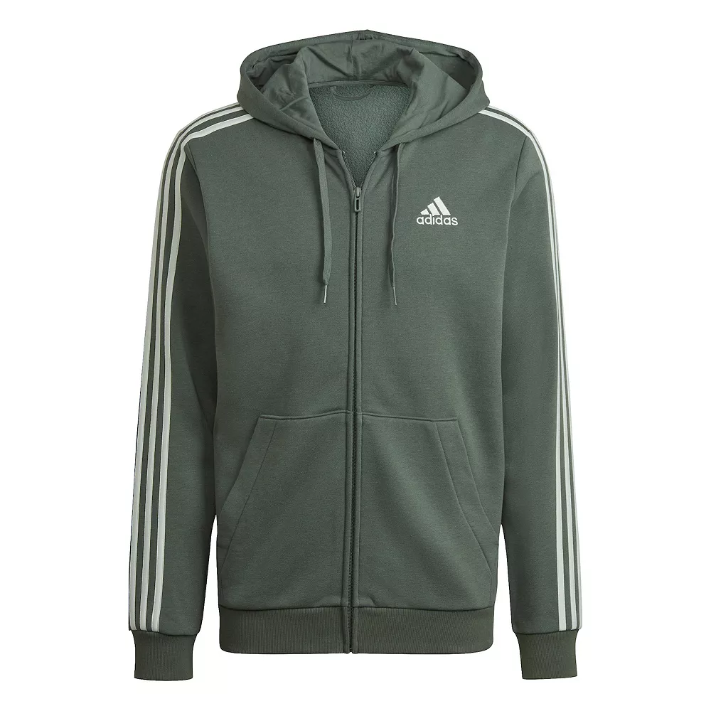Men's adidas Essential Full-Zip Fleece Hoodie 16 Men's adidas Essential Full-Zip Fleece Hoodie - Image 14