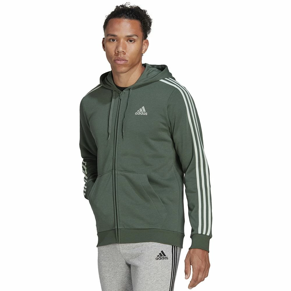 Men's adidas Essential Full-Zip Fleece Hoodie 10 Men's adidas Essential Full-Zip Fleece Hoodie - Image 8