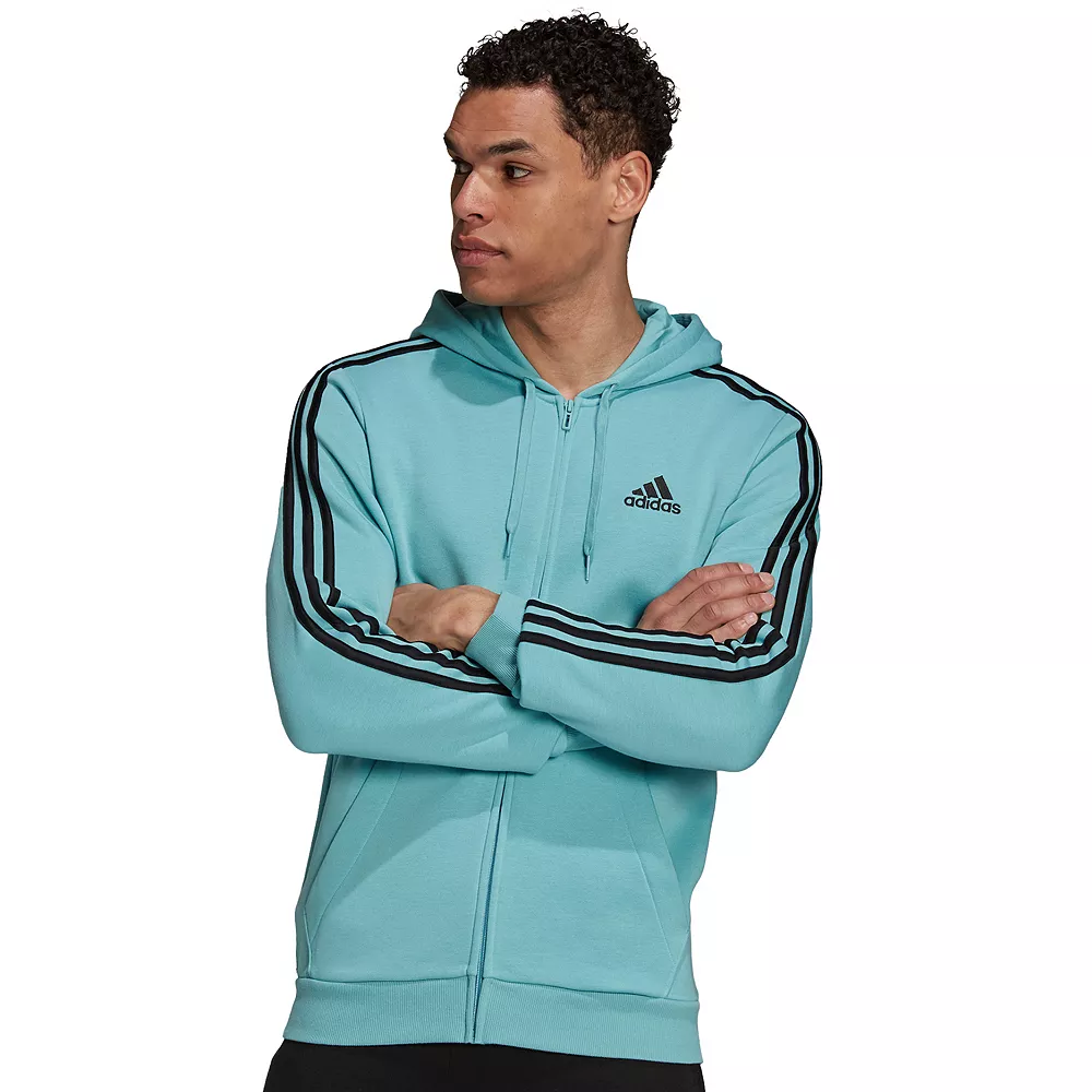 Men's adidas Essential Full-Zip Fleece Hoodie 8 Men's adidas Essential Full-Zip Fleece Hoodie - Image 6