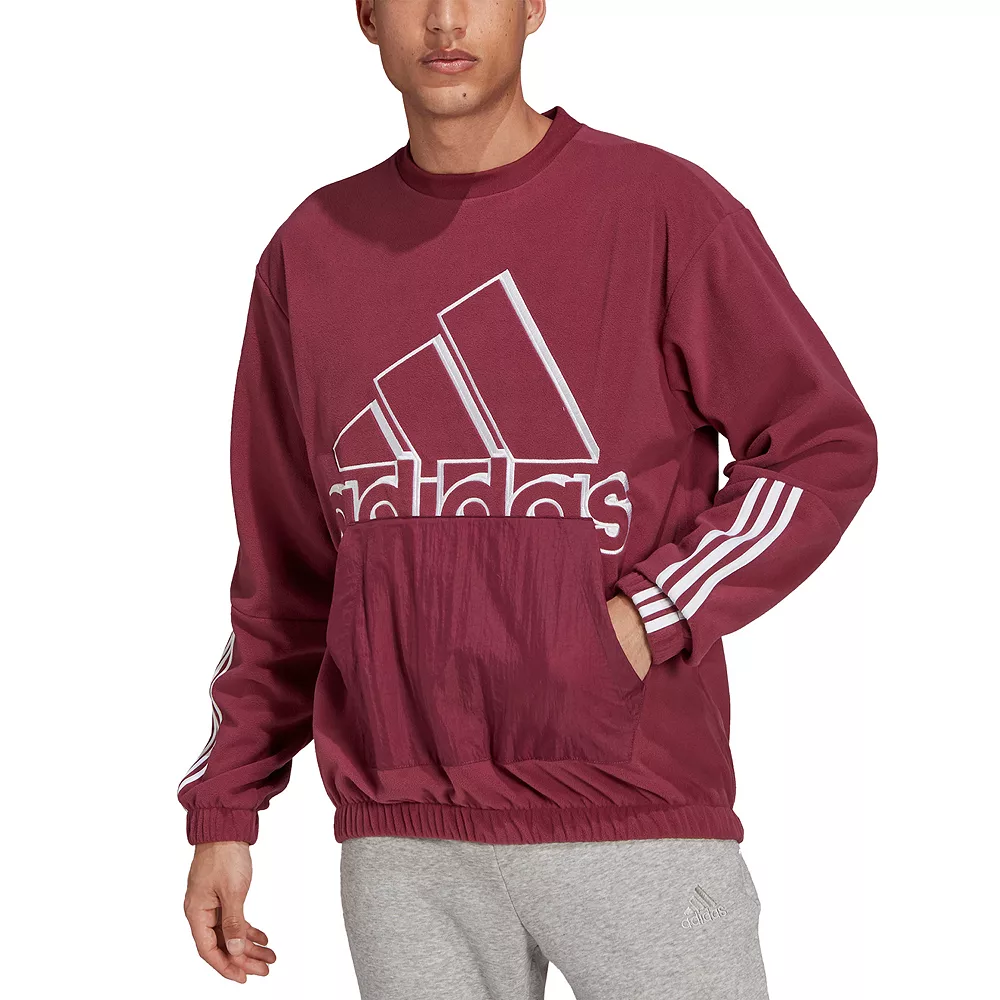 Men's adidas Brand Love Polar Fleece Sweatshirt 11 Men's adidas Brand Love Polar Fleece Sweatshirt - Image 9