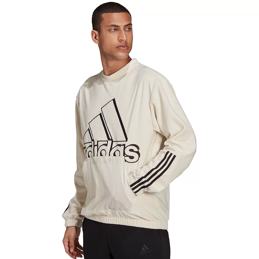 Men's adidas Brand Love Polar Fleece Sweatshirt 5 Men's adidas Brand Love Polar Fleece Sweatshirt - Image 3