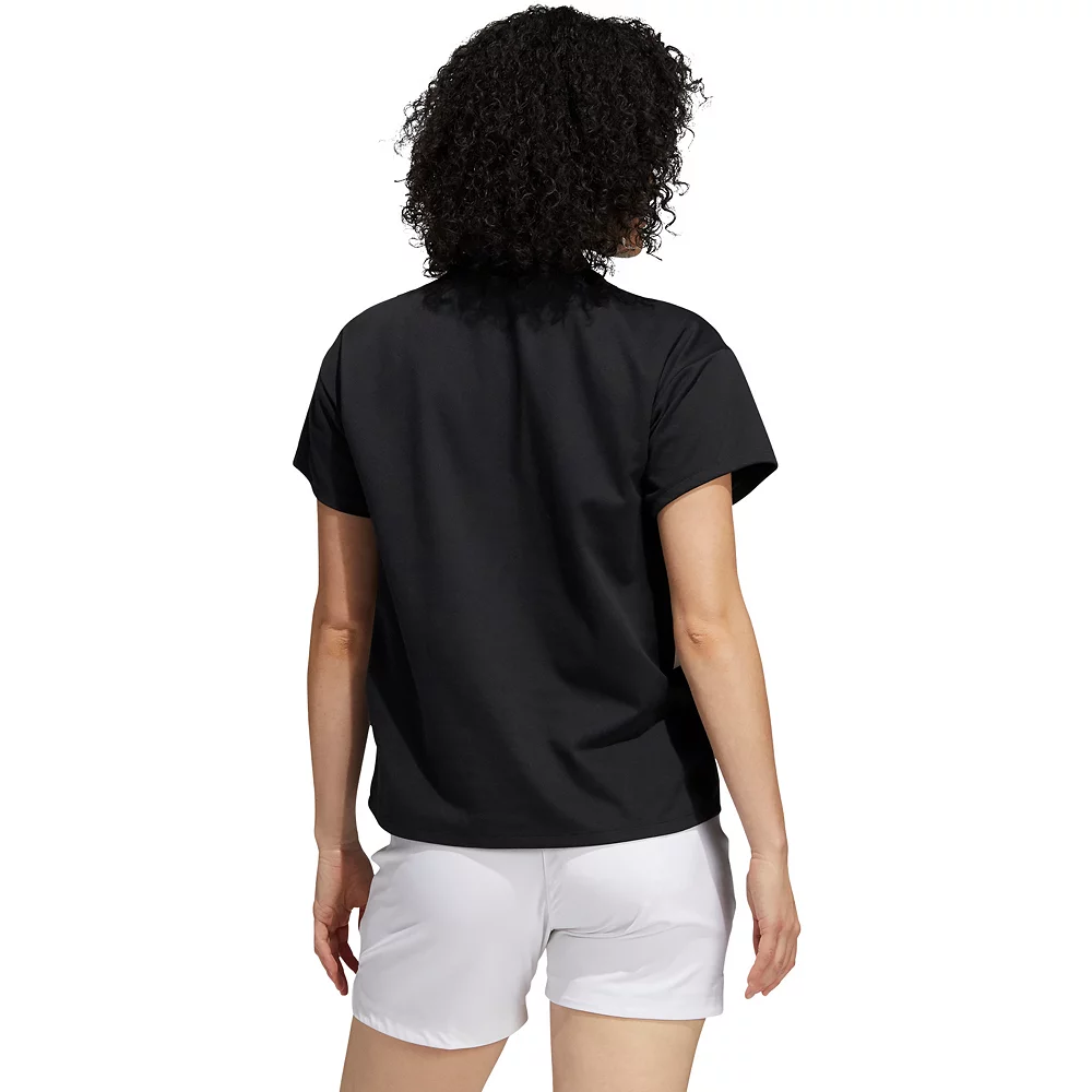 Women's adidas 3-Stripe Polo Top 4 Women's adidas 3-Stripe Polo Top - Image 2