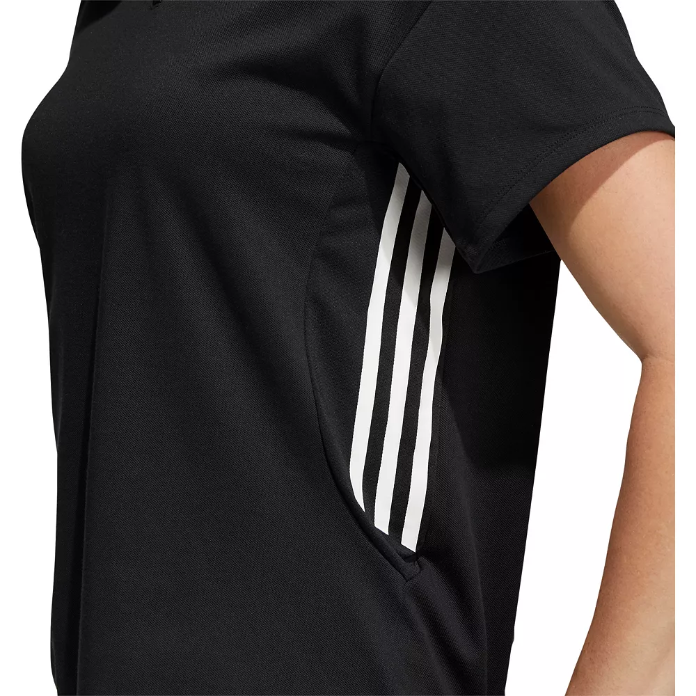 Women's adidas 3-Stripe Polo Top 6 Women's adidas 3-Stripe Polo Top - Image 4