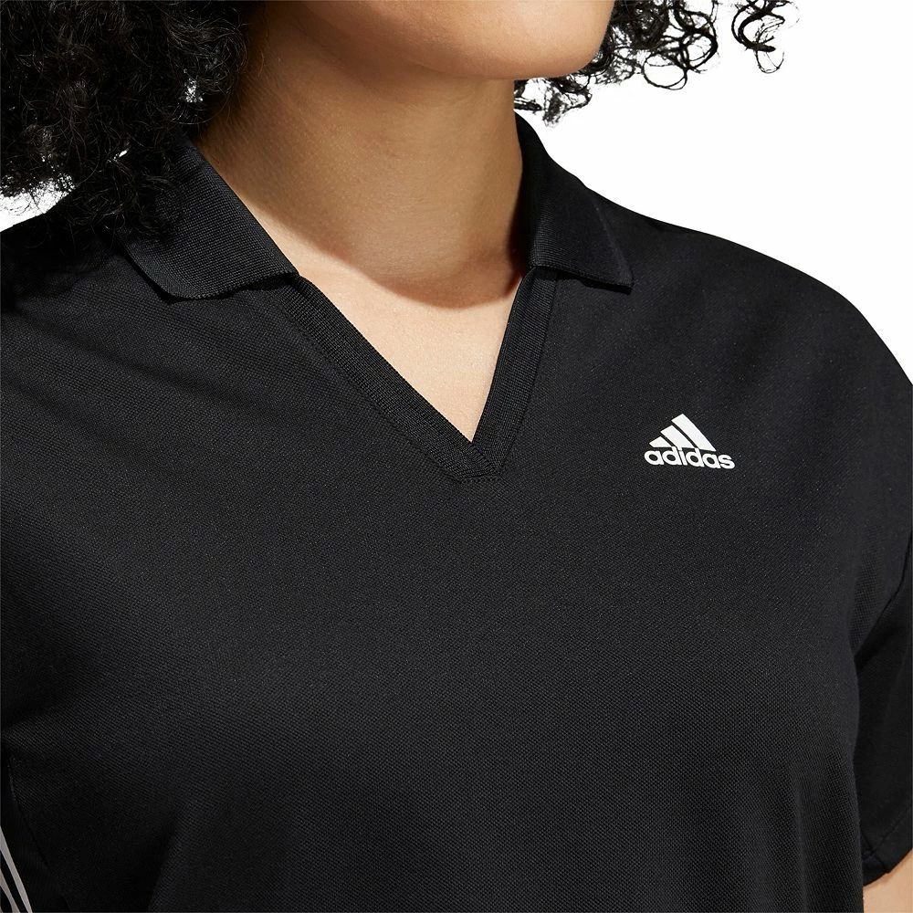 Women's adidas 3-Stripe Polo Top 7 Women's adidas 3-Stripe Polo Top - Image 5