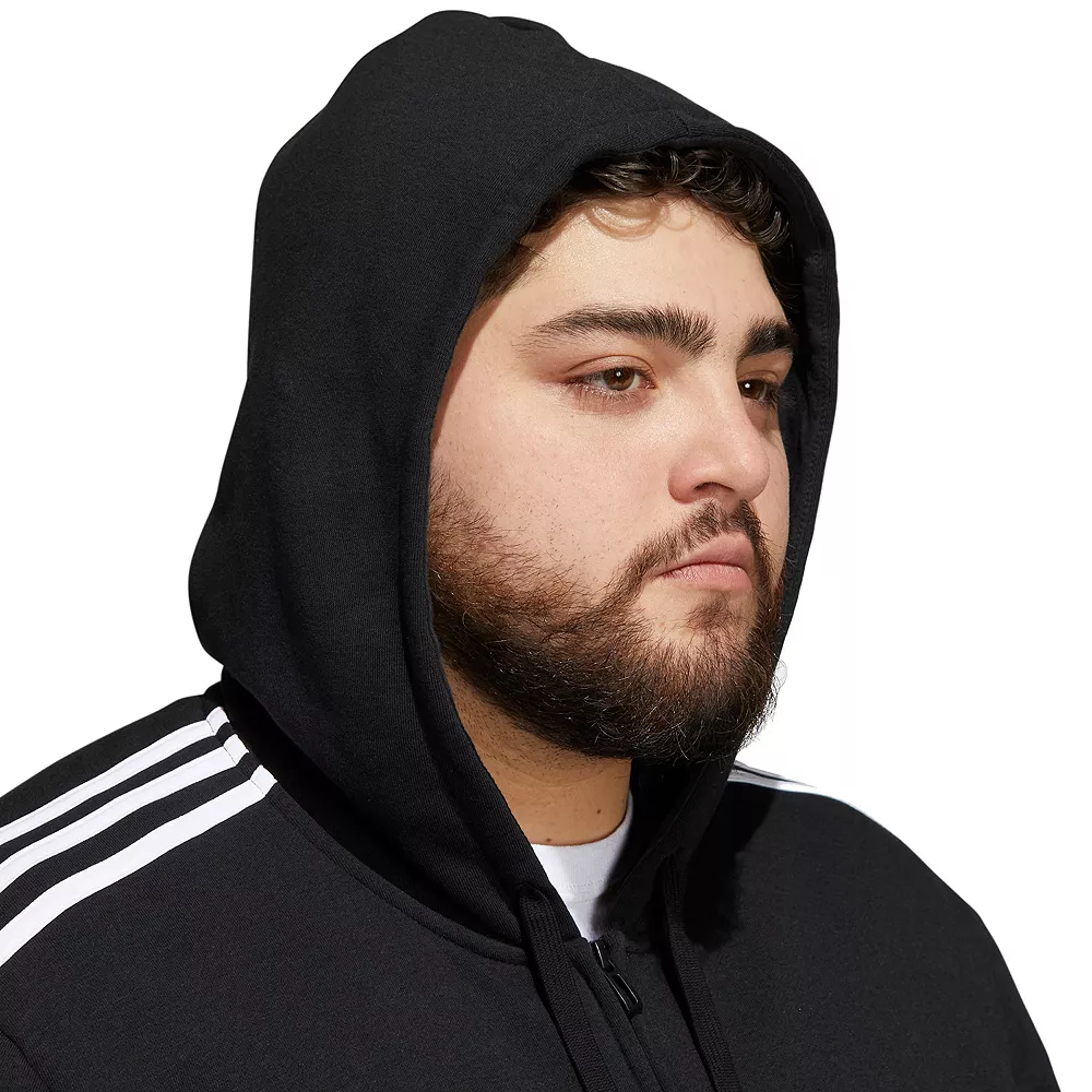 Big & Tall adidas Essential Fleece Full-Zip Hoodie 11 Big & Tall adidas Essential Fleece Full-Zip Hoodie - Image 9