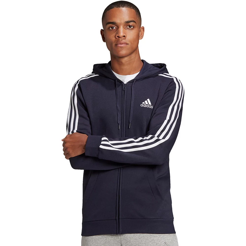 Big & Tall adidas Essential Fleece Full-Zip Hoodie 7 Big & Tall adidas Essential Fleece Full-Zip Hoodie - Image 5