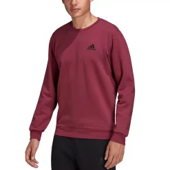 Big & Tall adidas Feel Cozy Fleece Sweatshirt -Deals Adidas Store 5097481 ALT3