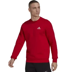 Big & Tall adidas Feel Cozy Fleece Sweatshirt -Deals Adidas Store 5097481 Scarlet