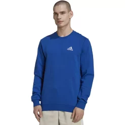 Big & Tall adidas Feel Cozy Fleece Sweatshirt -Deals Adidas Store 5097481 Team Royal Blue
