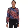 Women's adidas Tiger Print Sweatshirt 1 Women's adidas Tiger Print Sweatshirt -Deals Adidas Store 5125914 White Black