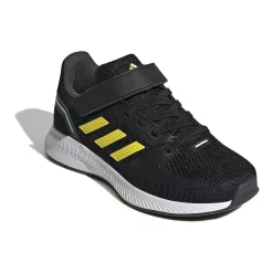 Adidas Runfalcon 2.0 EL K Preschool Kids' Running Shoes -Deals Adidas Store 5155873 Black Yellow Gr