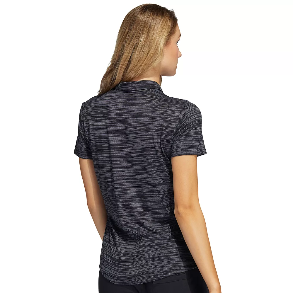 Women's adidas Space-Dyed Golf Polo Shirt 5 Women's adidas Space-Dyed Golf Polo Shirt - Image 3