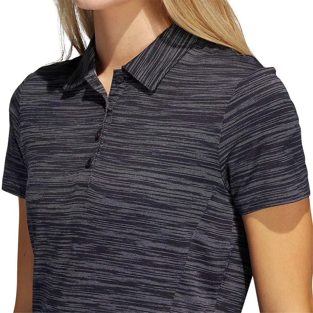 Women's adidas Space-Dyed Golf Polo Shirt 7 Women's adidas Space-Dyed Golf Polo Shirt - Image 5