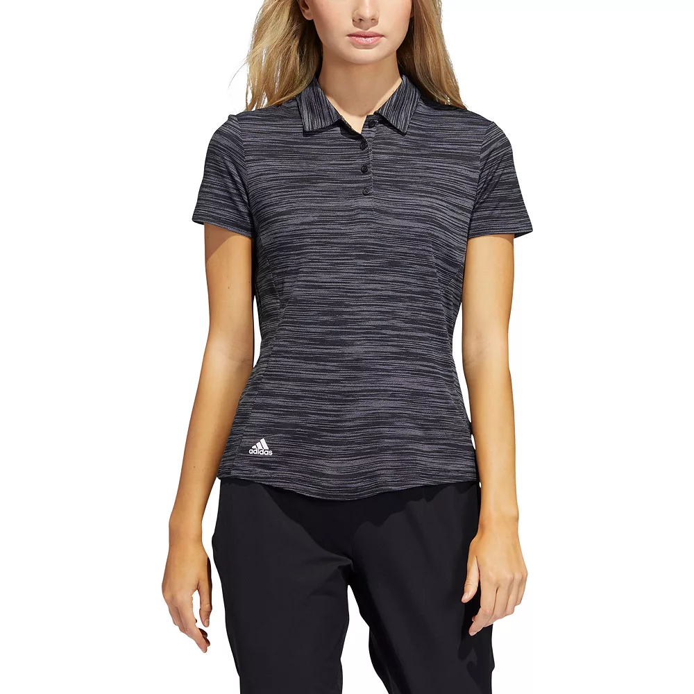 Women's adidas Space-Dyed Golf Polo Shirt 9 Women's adidas Space-Dyed Golf Polo Shirt - Image 7