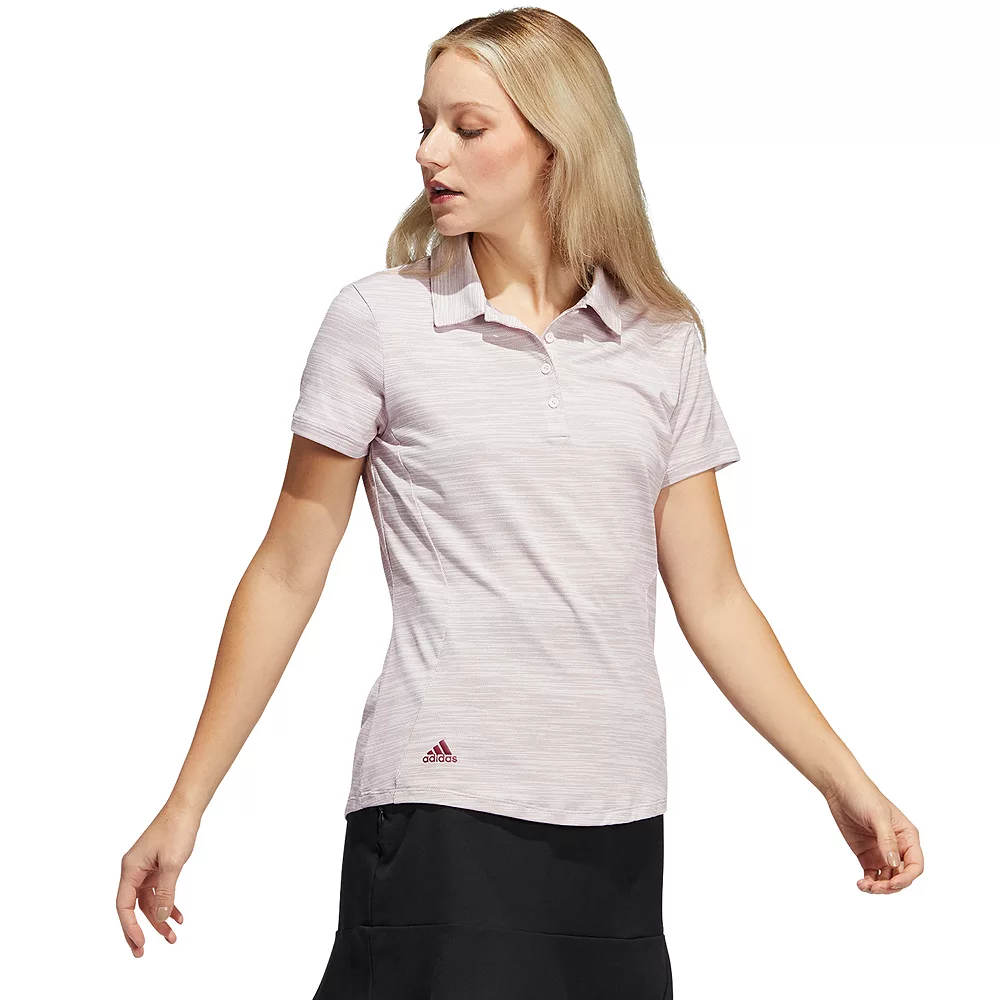 Women's adidas Space-Dyed Golf Polo Shirt 4 Women's adidas Space-Dyed Golf Polo Shirt - Image 2