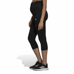 Maternity adidas High-Waisted Capri Leggings -Deals Adidas Store 5237161 ALT2