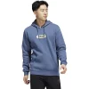 Men's adidas Optimoticons Graphic Fleece Hoodie -Deals Adidas Store 5514585 Wonder Steel