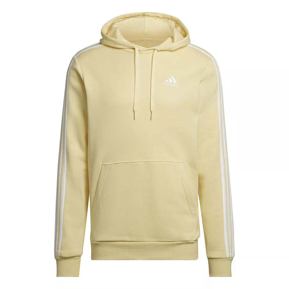 Big & Tall adidas Essential 3-Stripe Fleece Hoodie 8 Big & Tall adidas Essential 3-Stripe Fleece Hoodie - Image 6