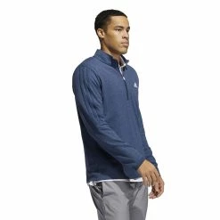 Men's adidas 3-Stripes Quarter-Zip Pullover Top -Deals Adidas Store 5535416 ALT2