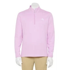 Men's adidas 3-Stripes Quarter-Zip Pullover Top -Deals Adidas Store 5535416 Bliss Lilac
