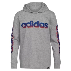 Boys 4-7 adidas Glitchy Hooded Graphic Tee