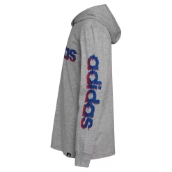 Boys 4-7 adidas Glitchy Hooded Graphic Tee -Deals Adidas Store 5559417 ALT2