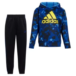 Toddler Boy adidas Camo Fleece Logo Graphic Hoodie & Jogger Pants Set