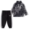 Baby Boy adidas Tricot Gray Camo Track Jacket & Jogger Pants Set -Deals Adidas Store 5569318
