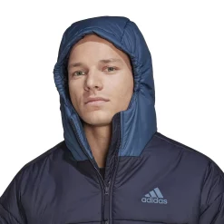 Men's adidas 3-Stripes Puffy Hooded Jacket -Deals Adidas Store 5573137 ALT3