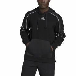 Men's adidas Commuter Polar Fleece Hoodie -Deals Adidas Store 5634548 ALT4