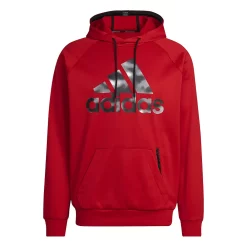 Men's adidas AEROREADY Game and Go Camo Logo Fleece Hoodie -Deals Adidas Store 5634627 ALT5