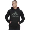 Men's adidas AEROREADY Game and Go Camo Logo Fleece Hoodie