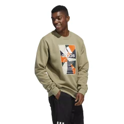 Men's adidas Graphic Fleece Sweatshirt -Deals Adidas Store 5649880 ALT2