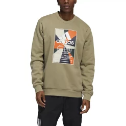 Men's adidas Graphic Fleece Sweatshirt -Deals Adidas Store 5649880 ALT4