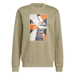 Men's adidas Graphic Fleece Sweatshirt -Deals Adidas Store 5649880 ALT5