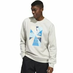 Men's adidas Graphic Fleece Sweatshirt -Deals Adidas Store 5649880 Alumina