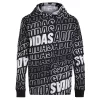 Boys 4-7 adidas Long Sleeve Warped Allover Print Hooded Tee -Deals Adidas Store 5724741