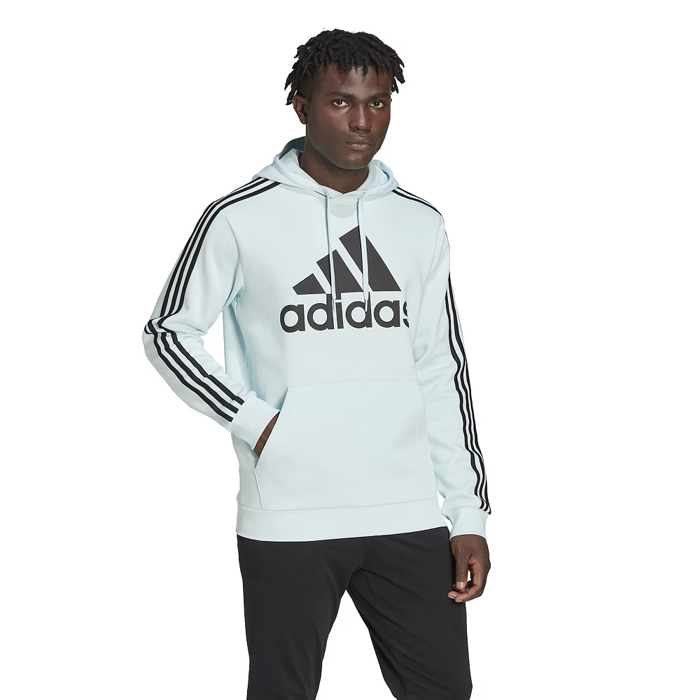 Men's adidas Essential Big Logo Fleece Hoodie 7 Men's adidas Essential Big Logo Fleece Hoodie - Image 5